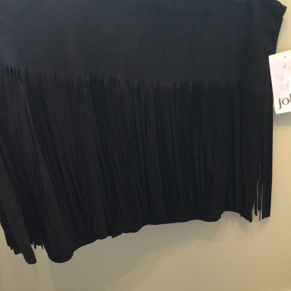 NWT JOLT BLACK FRINGE SKIRT - Picture 2 of 3